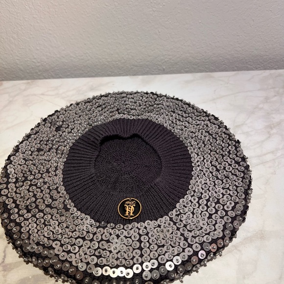 Vintage juicy couture Sequin Embellished Gray Beret main image 10